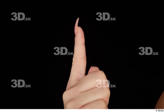 Fingers Woman White Slim Studio photo references