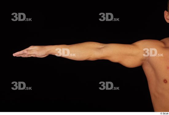 Arm Man White Nude Slim Studio photo references