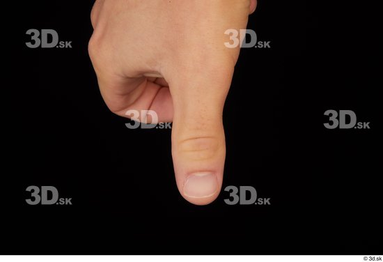 Fingers Man White Slim Studio photo references