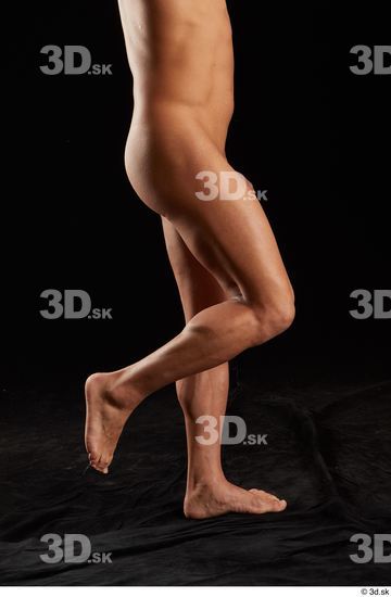 Leg Man White Nude Slim Studio photo references