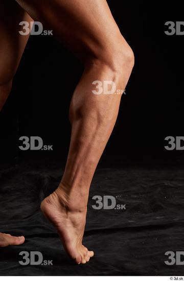 Calf Leg Man White Nude Slim Studio photo references