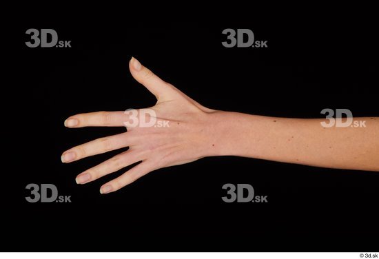 Hand Woman White Casual Slim Studio photo references