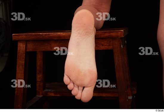 Foot Woman White Nude Casual Slim Studio photo references