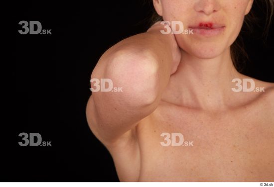 Arm Woman White Nude Casual Slim Studio photo references