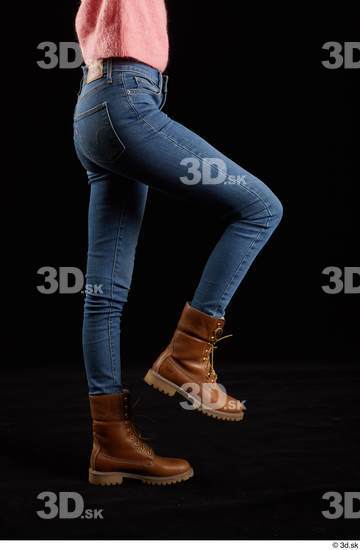 Leg Woman White Slim Studio photo references