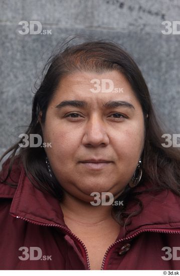 Head Woman White Casual Overweight Street photo references