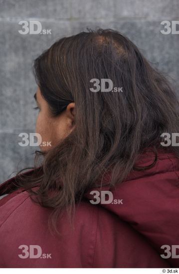 Head Woman White Casual Overweight Street photo references