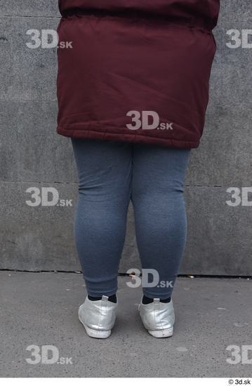 Leg Woman White Casual Overweight Street photo references