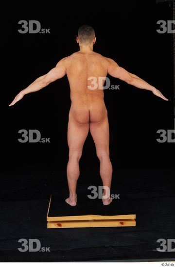 Whole Body Man White Nude Athletic Standing Studio photo references