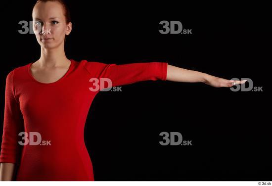 Woman White Slim Female Studio Poses