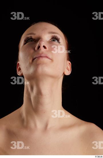 Woman White Slim Female Studio Poses