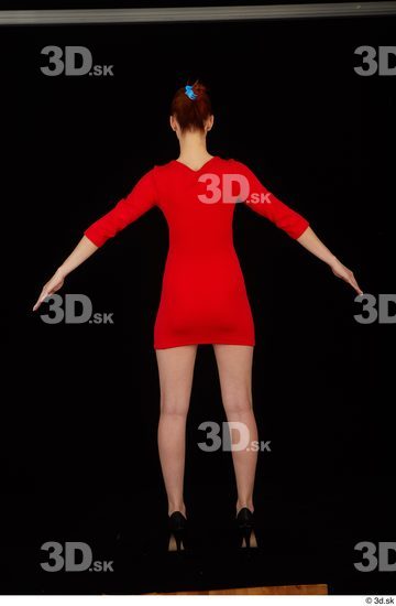 Woman White Slim Female Studio Poses