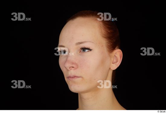 Woman White Slim Female Studio Poses