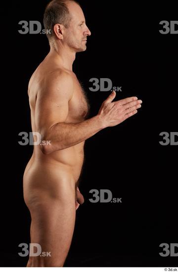 Arm Man White Nude Muscular Studio photo references