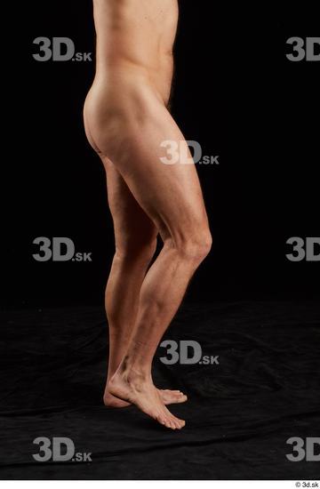 Leg Man White Nude Muscular Studio photo references