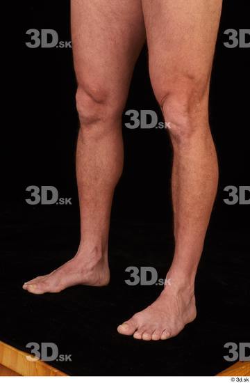 Calf Man White Nude Muscular Studio photo references