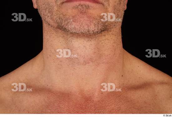 Neck Man White Muscular Studio photo references