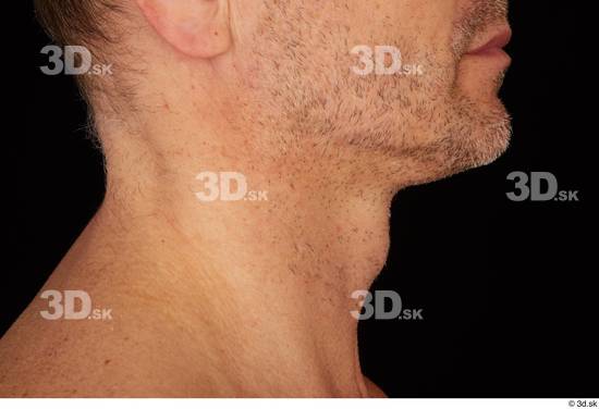 Neck Man White Muscular Studio photo references