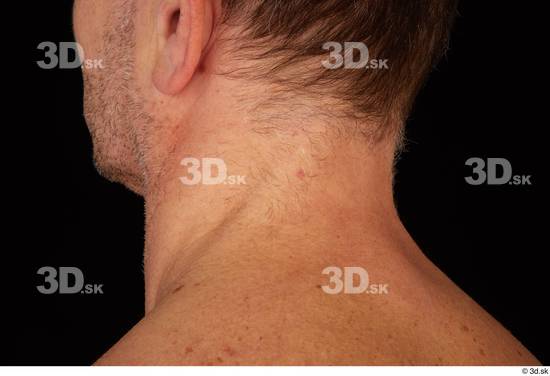 Neck Man White Muscular Studio photo references