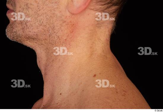 Neck Man White Muscular Studio photo references