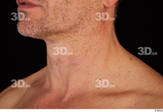 Neck Man White Muscular Studio photo references