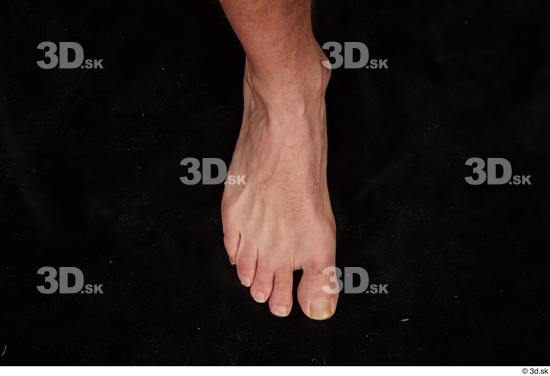 Foot Man White Nude Muscular Studio photo references