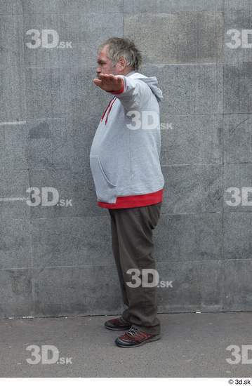 Whole Body Man T poses White Overweight Standing Street photo references