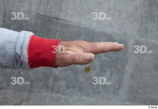 Hand Man White Overweight Street photo references