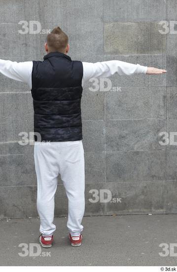 Whole Body Man T poses White Average Standing Street photo references