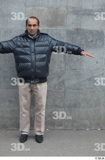 Whole Body Man T poses White Slim Standing Street photo references