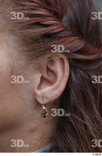 Ear Woman White Casual Slim Street photo references