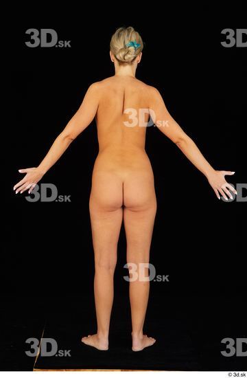 Whole Body Woman White Nude Slim Standing Studio photo references
