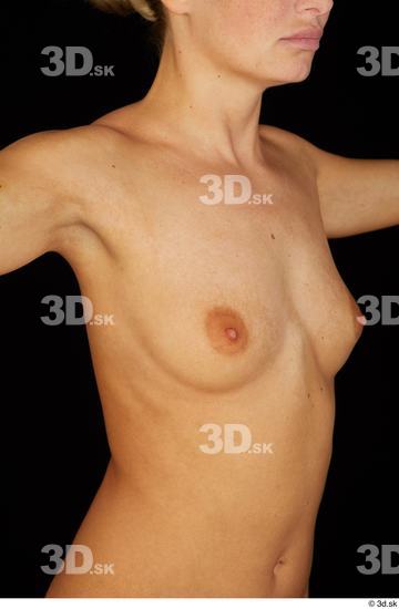 Chest Breast Woman White Nude Slim Studio photo references