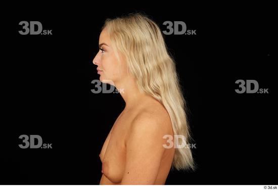 Head Hair Woman White Slim Studio photo references