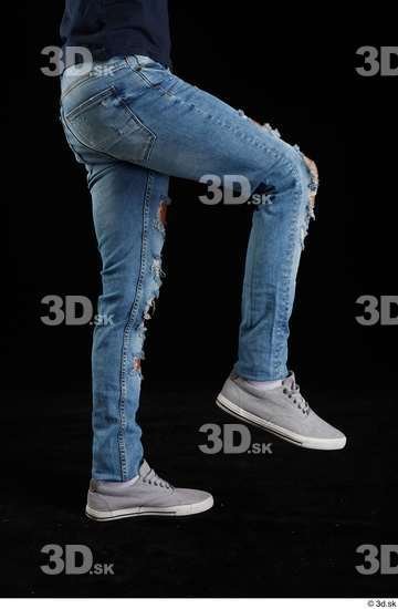 Leg Man White Jeans Athletic Studio photo references