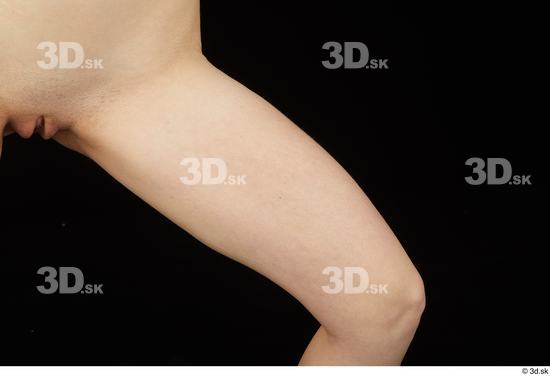 Thigh Woman White Nude Slim Studio photo references