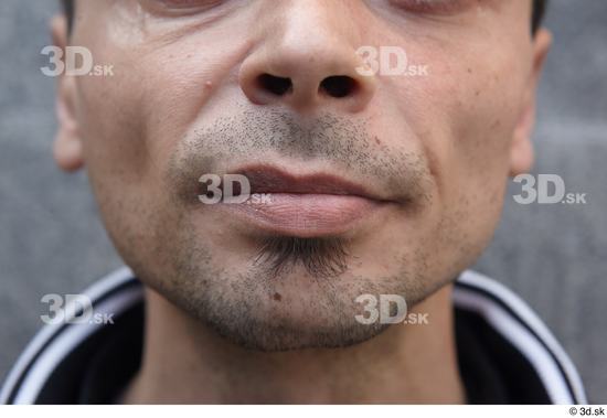 Mouth Man White Casual Slim Street photo references