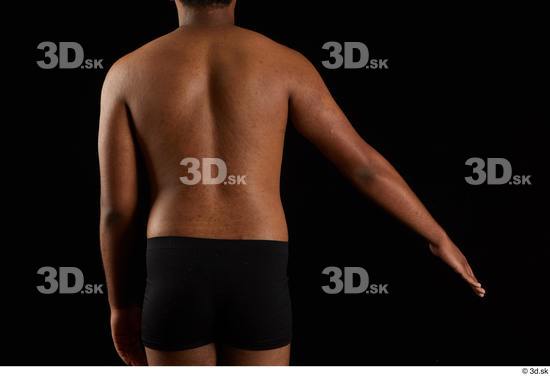 Arm Back Man Black Underwear Average Studio photo references