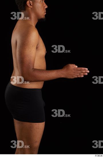 Arm Man Black Underwear Average Studio photo references