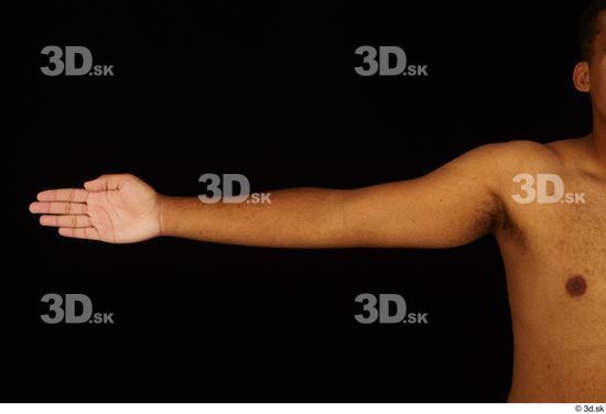 Arm Man Black Nude Average Studio photo references