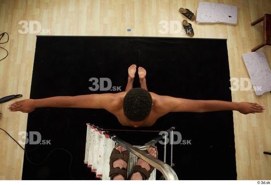 Man T poses Black Nude Average Kneeling Top Studio photo references