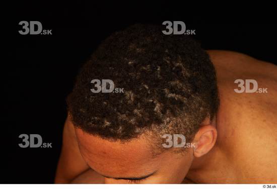 Hair Man Black Average Studio photo references