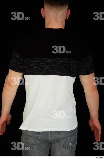 Upper Body Man White Shirt T shirt Average Studio photo references