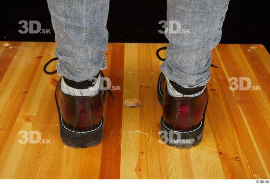 Foot Man White Shoes Average Studio photo references
