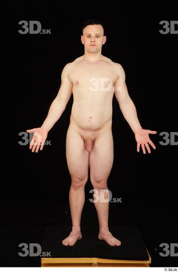 Whole Body Man White Nude Average Standing Studio photo references