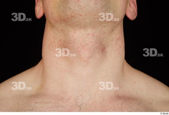 Neck Man White Average Studio photo references