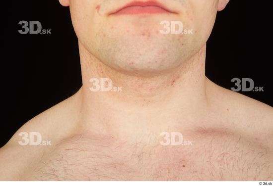 Neck Man White Average Studio photo references