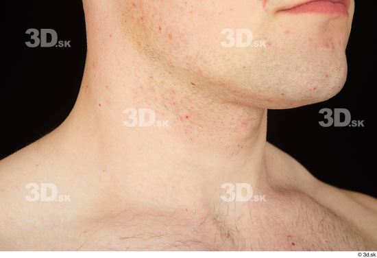 Neck Man White Average Studio photo references