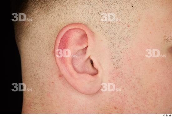 Ear Man White Average Studio photo references