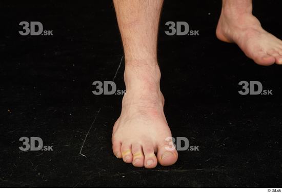 Foot Man White Nude Average Studio photo references